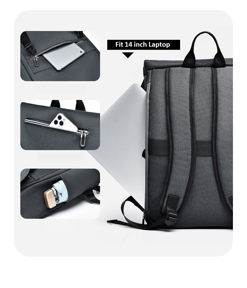 Minimalist Laptop Backpack Computer Bag / Document Bag Corporate Gifts ...